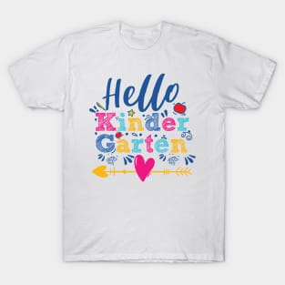 Hello Kindergarten, Back to School, Cute Kindergarten T-Shirt